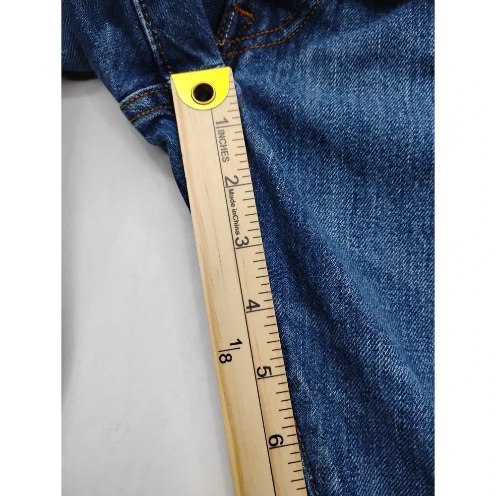 Levis 501 Original Mens Medium Wash Blue Denim Straight Leg Jeans 38x30 Faded